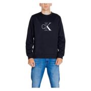 Calvin Klein Jeans Monologo Sweatshirt Höst/Vinter Kollektion Black, H...