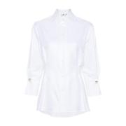 Elisabetta Franchi Vit Skjorta Elegant Stil White, Dam