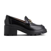 Tod's Läder Blockklack Slip-On Skor Black, Dam