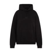 Balenciaga Svart Sweatshirt med Broderad Logotyp Black, Dam