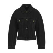 Jacquemus Svart Denimjacka Black, Dam