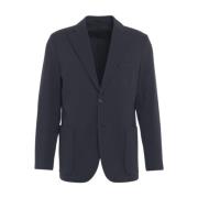 Paolo Pecora Blå Enkelknäppt Blazer Aw24 Blue, Herr