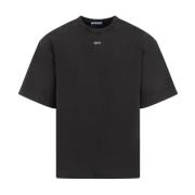 Off White Svart Bomull Skate T-Shirt Black, Herr