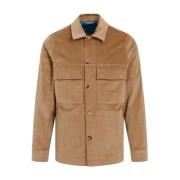 PS By Paul Smith Beige Bomulls Skjortjacka Beige, Herr