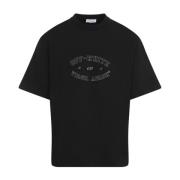 Off White Svart Street Style Tee Black, Herr