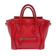 Celine Vintage Pre-owned Laeder axelremsvskor Red, Dam