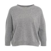 MVM Lyxig Grå Cashmere Tröja Aw24 Gray, Dam