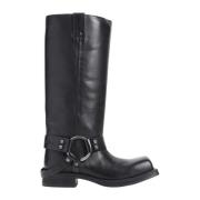 Acne Studios Svarta Ankelboots Aw24 Stil Black, Dam