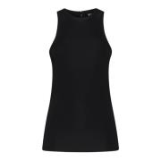 TotêMe Svart Flytande Jersey Tank Top Black, Dam