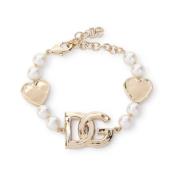 Dolce & Gabbana Metallarmband för kvinnor Beige, Dam