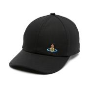 Vivienne Westwood Svart Baseballkeps med Logobrodyr Black, Dam