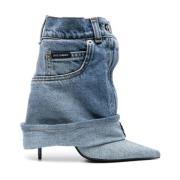 Dolce & Gabbana Stiliga Ankelboots Blue, Dam