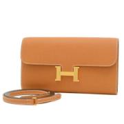 Hermès Vintage Pre-owned Canvas plnbcker Brown, Dam