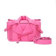 Moschino Pre-Owned Pre-owned Tyg axelremsvskor Pink, Dam