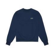 7 Days Active Slim Fit Crewneck Sweatshirt Blue, Dam