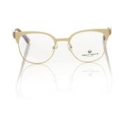 Frankie Morello Clubmaster Stil Glasögon Guldram Yellow, Unisex