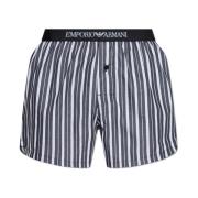 Emporio Armani Boxershorts med randigt mönster Black, Herr