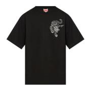 Kenzo T-shirt med tiger motiv Black, Herr