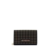 Moschino Svart Axelväska Chic Modern Design Black, Dam