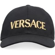 Versace Justerbar Logo Baseballkeps Black, Herr