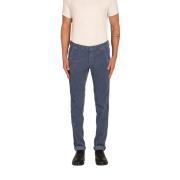 Mason's Sammet Randig Slim Fit Chino Byxor Blue, Herr