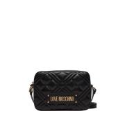 Moschino Svart Axelväska Trendy Elegant Black, Dam