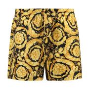 Versace Barocco Print Silke Pyjama Shorts Multicolor, Herr