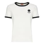 Kenzo Blomma 2.0 Broderad T-shirt White, Dam