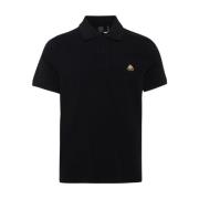 Moose Knuckles Guld Polo Svart Stilfull Skjorta Black, Herr