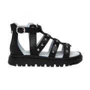 Nerogiardini Flat Sandals Black, Dam