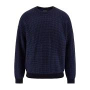 Guess Crew Neck Sweater Blue, Herr