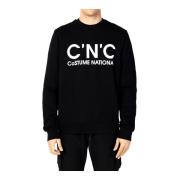 Costume National Rundhalsad sweatshirt Black, Herr