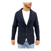 Manuel Ritz Snygg Cardigan för Män Blue, Herr