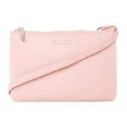 Calvin Klein Dubbel Fack Crossbody Väska Pink, Dam