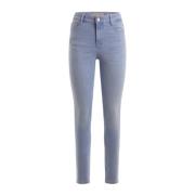 Guess Klassiska Denim Jeans med 5 Fickor Blue, Dam