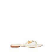 Ralph Lauren Stiliga Flip Flops White, Dam