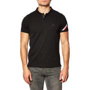 Tommy Hilfiger Kortärmad Polo Black, Herr