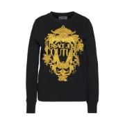 Versace Jeans Couture Crew Neck Sweatshirt Black, Dam