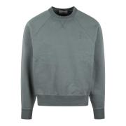 Ami Paris Tonal Heart Broderad Sweatshirt Green, Herr