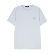 Fred Perry Celeste Ringer T-Shirt Blue, Herr