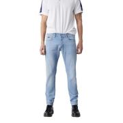 GAS Klassiska Denim Jeans med 5 Fickor Blue, Herr