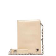 Chanel Vintage Pre-owned Laeder hem-och-kontorstillbehr Beige, Dam