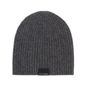 Courrèges Räfflad Ull Beanie - Grå Gray, Herr