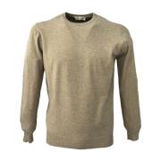 Cashmere Company Crew Neck Sweater Beige, Herr