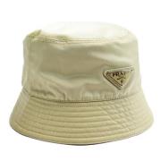 Prada Vintage Pre-owned Nylon hattar-och-kepsar Beige, Dam