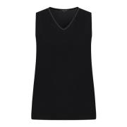 Fabiana Filippi Svart Topp Elegant Stil Black, Dam