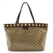 Gucci Vintage Pre-owned Canvas totevskor Beige, Dam