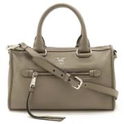 Prada Vintage Pre-owned Laeder prada-vskor Gray, Dam