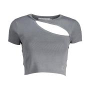 Calvin Klein Jeans Kortärmad Topp Gray, Dam