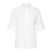 InWear Vit Bomull Skjortblus White, Dam